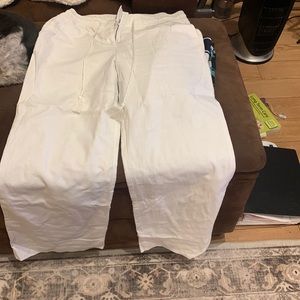 Ann Taylor loft Wide legged linen full length pant